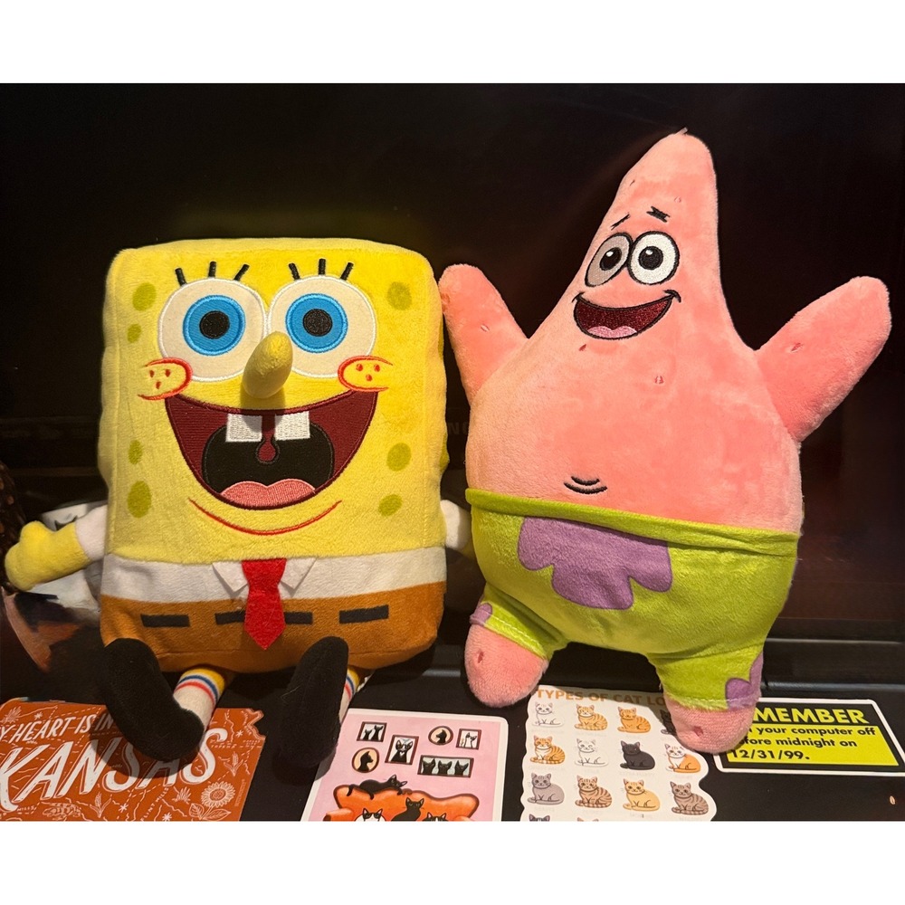 SpongeBob and Patrick Plush Excellent 2pc Stuffed Toy Set